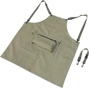 Kitchen Apron Cotton Canvas Apron with Adjustable Straps Multi Functional Chef Apron for Cooking Baking and Painting present for Housewarming