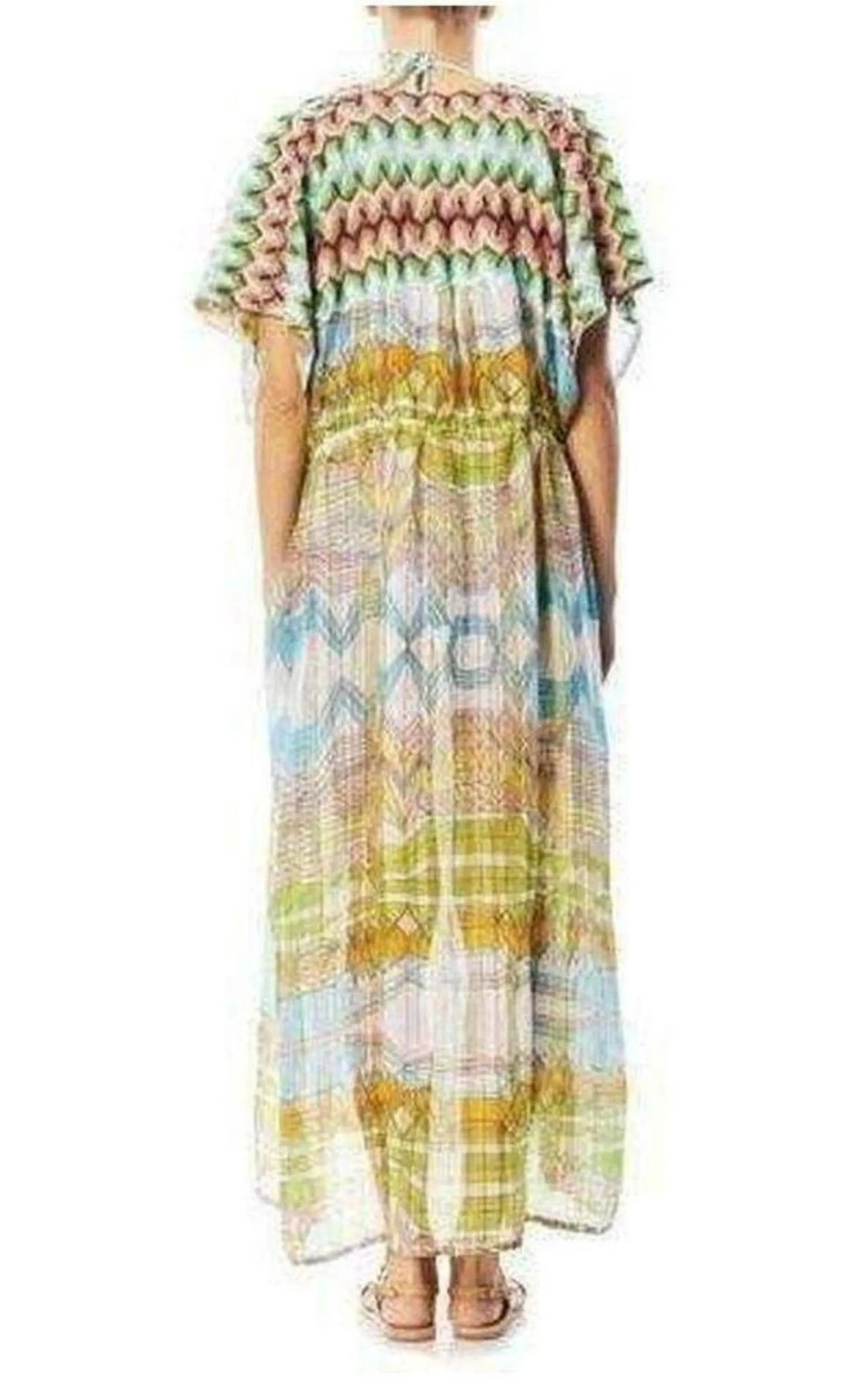 Knitwear Stampa Geometric Print Kaftan