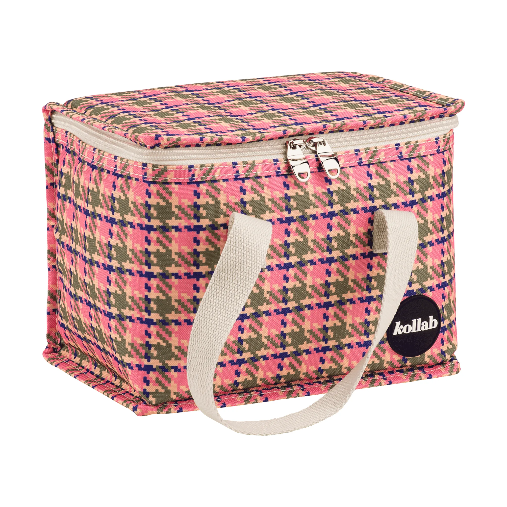 Kollab | Holiday Lunch Box | Pink Houndstooth