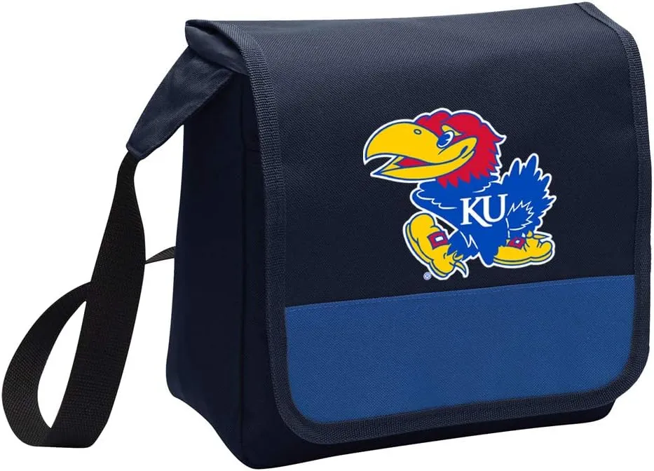 KU Jayhawks Lunch Bag Shoulder University of Kansas Lunch Box