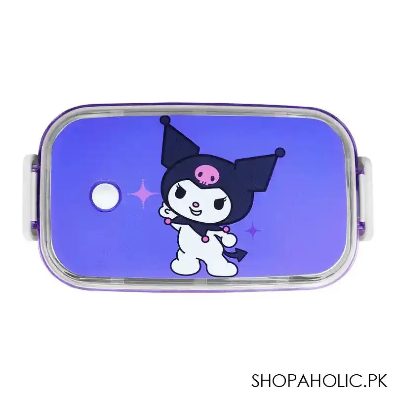Kuromi Stainless Steel Seal Insulated Lunch Box, Purple, 6.3in (H) x 3in (W) x 2in (D), Tq29-29