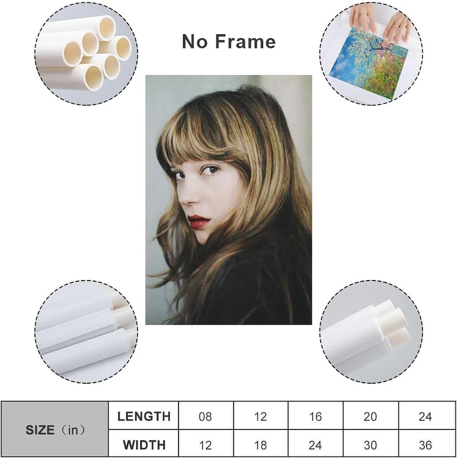 Léa Seydoux Poster Art Wallpaper (4) Picture Print Wall Art Poster Painting Canvas Posters Artworks Room Aesthetic 20x30inch(50x75cm)