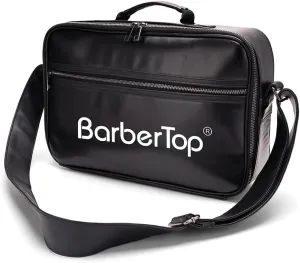 Large Barber Hairdresser Bag, Hairstylist Traveling Bag Shoulder Strap, Barber Carrying Bag Barber Supplies Storage Bag for Clippers, Scissor, Blow Dryer & Various Hair Cutting Tools (Black)