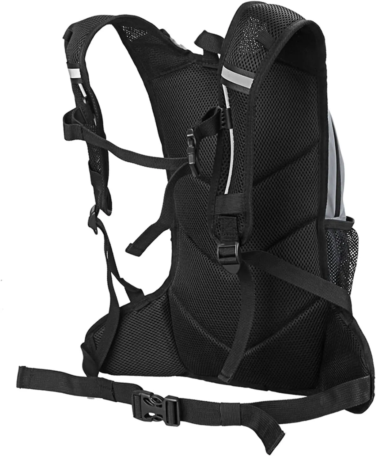Large Capacity Hydration Backpack, 8L Reflective Cycling Backpack with Water Bladder Compartment, Breathable and Comfortable for Outdoor Sports, Running, Hiking