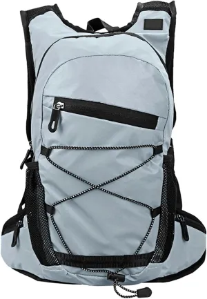 Large Capacity Hydration Backpack, 8L Reflective Cycling Backpack with Water Bladder Compartment, Breathable and Comfortable for Outdoor Sports, Running, Hiking