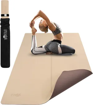 Large Yoga Mat (6'x4') Extra Wide Workout Mat for Home, Non Slip Fitness & Exercise Mat for Home Gym, Yoga, Pilates, Stretching, and Floor