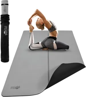 Large Yoga Mat (6'x4') Extra Wide Workout Mat for Home, Non Slip Fitness & Exercise Mat for Home Gym, Yoga, Pilates, Stretching, and Floor