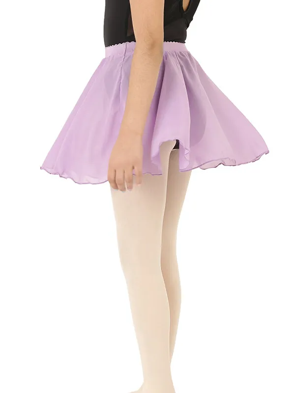Lavender Tutu Chiffon Elastic Pull Up Skirt for Ballet Dance