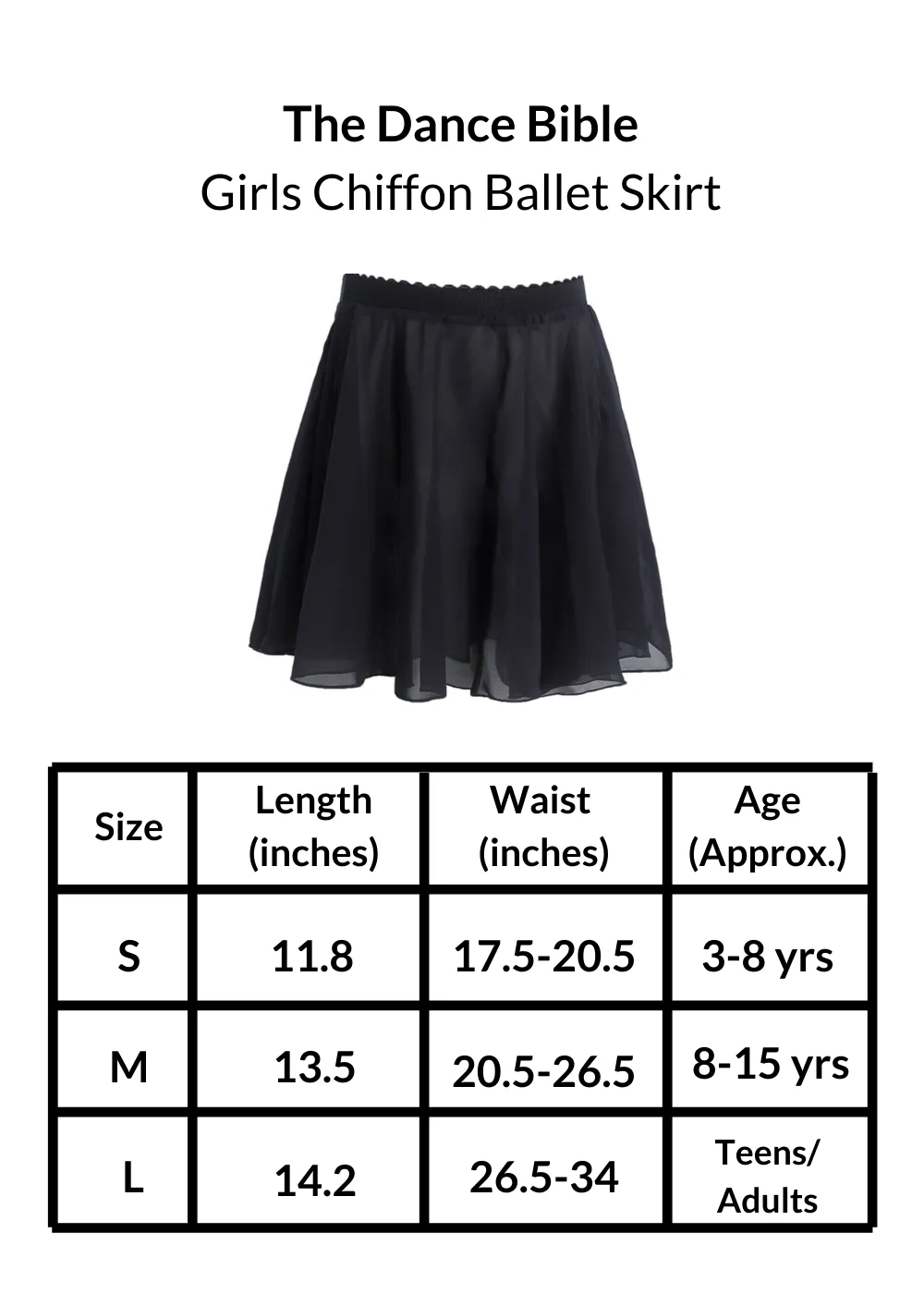 Lavender Tutu Chiffon Elastic Pull Up Skirt for Ballet Dance