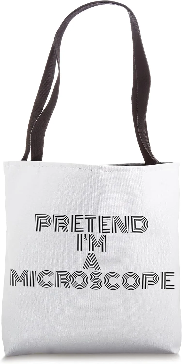 Lazy Halloween Costume Pretend I'm A Microscope Simple Tote Bag