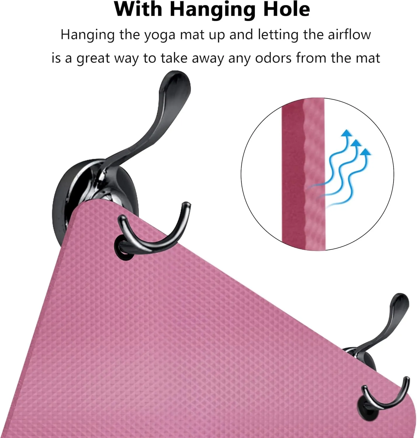 LFS Yoga Mat 72.8" x 31.5" x 2/5 inch Thick With Strap and Bag, Extra Wide Workout Mat for Women and Men, Non Slip Exercise Mat for Home Outdoor Yoga, Pilates, Stretching, Floor & Fitness Workouts