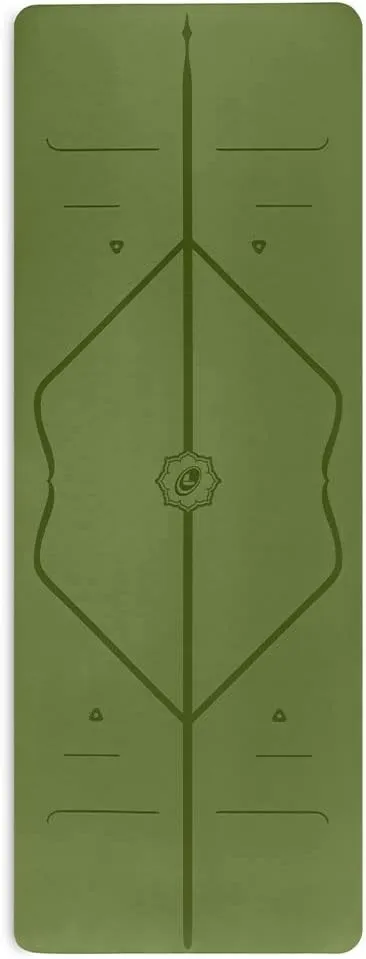 Liforme Travel Yoga mat – Patented Alignment System, Warrior-Like Grip, Non-Slip, Eco-Friendly, Ultra-Lightweight and Sweat Resistant, Made with Natural Rubber