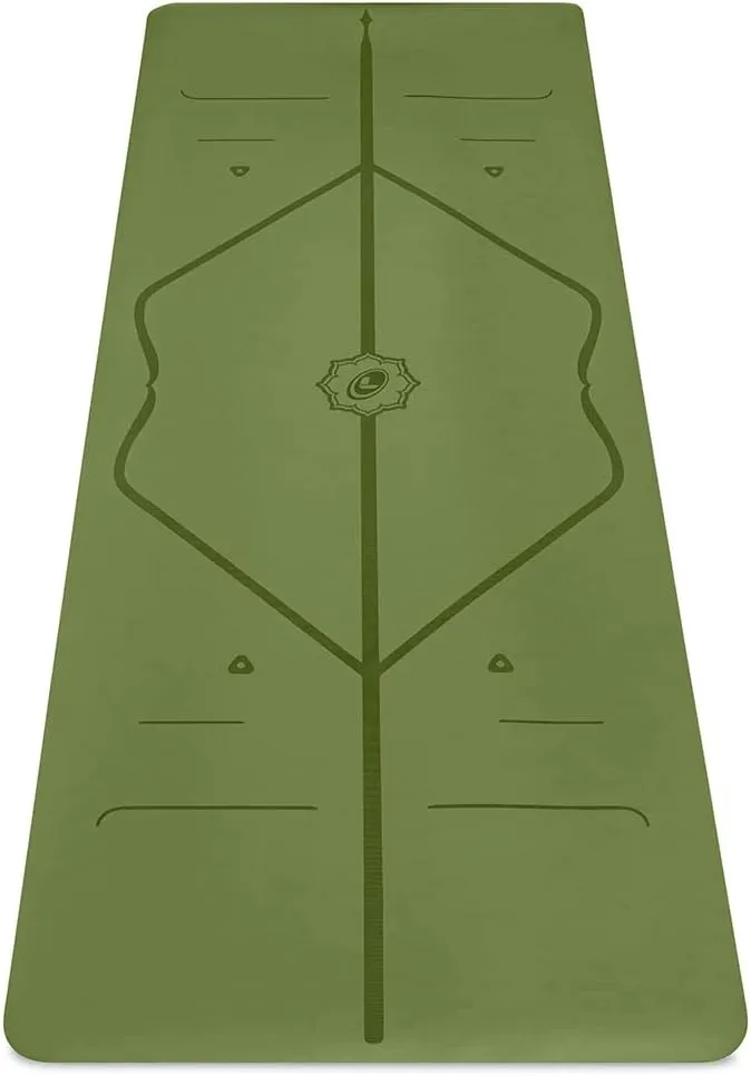 Liforme Travel Yoga mat – Patented Alignment System, Warrior-Like Grip, Non-Slip, Eco-Friendly, Ultra-Lightweight and Sweat Resistant, Made with Natural Rubber