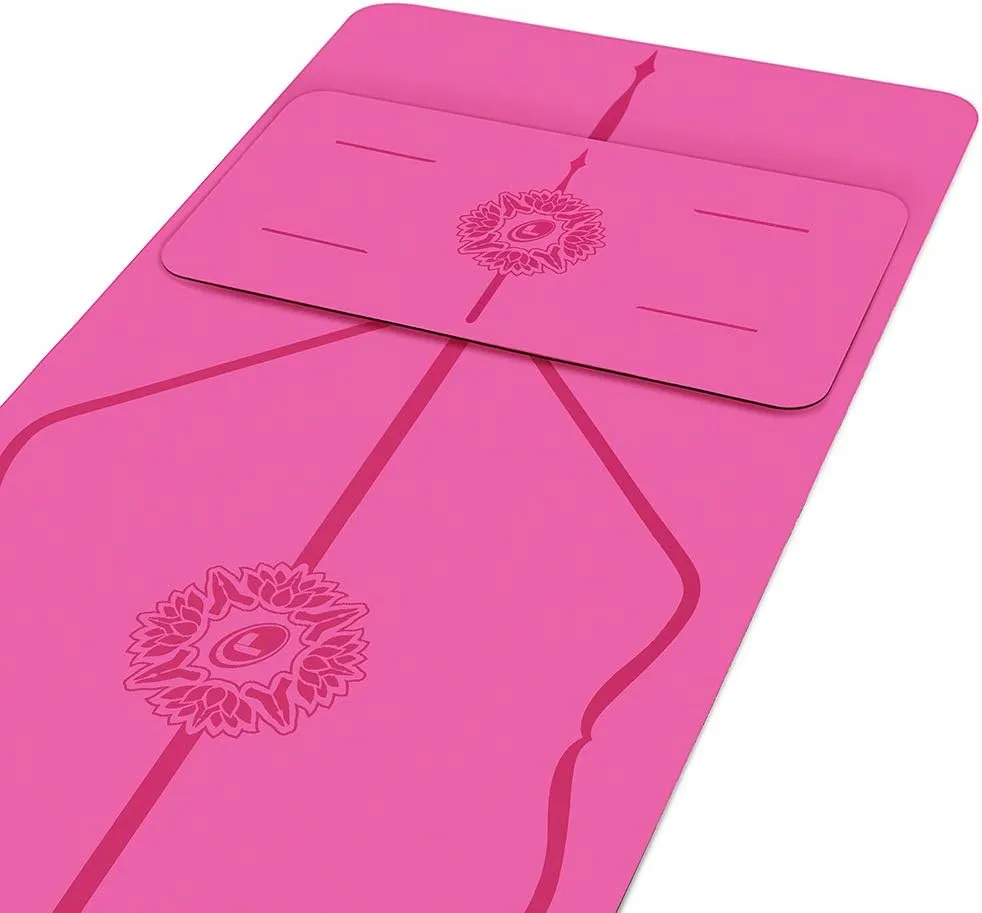 Liforme Yoga Pad - Patented Alignment System, Warrior-like Grip, Non-slip, Eco-friendly, 4.2mm Thick Pad for Knee, Elbow and Hand Support