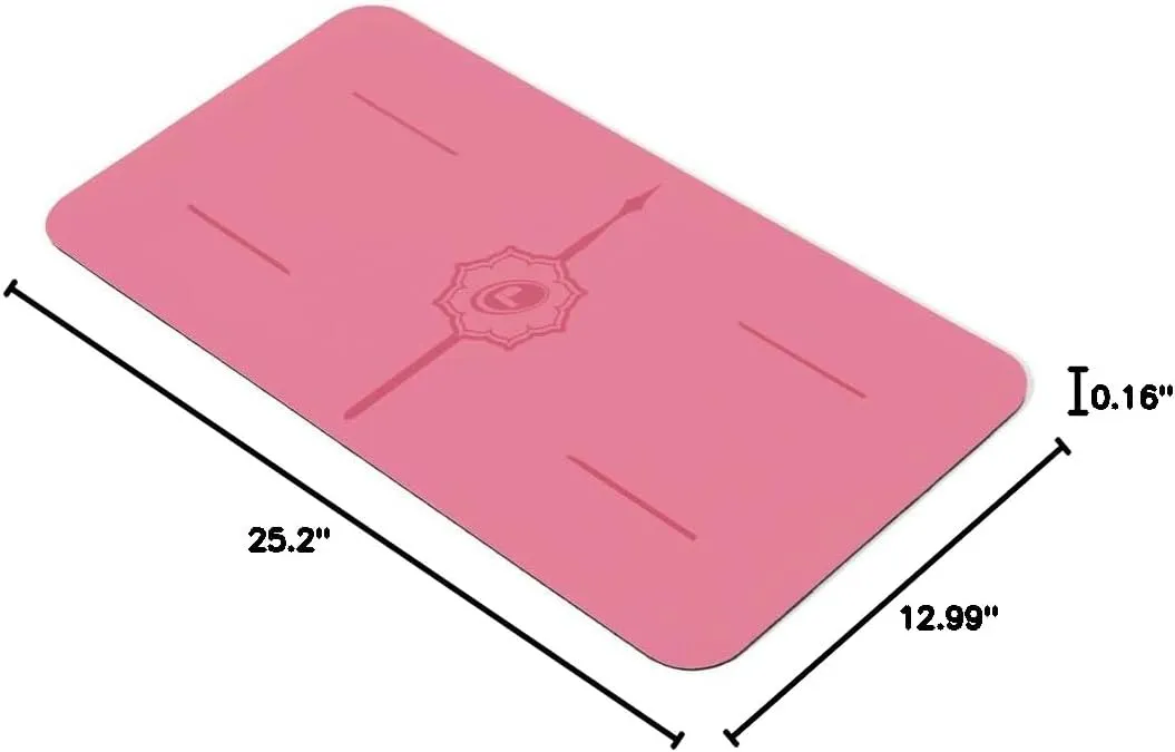 Liforme Yoga Pad - Patented Alignment System, Warrior-like Grip, Non-slip, Eco-friendly, 4.2mm Thick Pad for Knee, Elbow and Hand Support