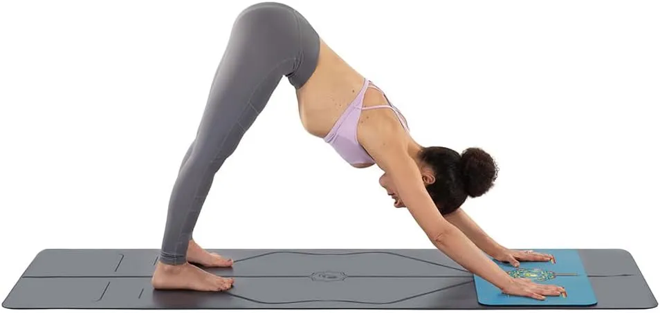 Liforme Yoga Pad - Patented Alignment System, Warrior-like Grip, Non-slip, Eco-friendly, 4.2mm Thick Pad for Knee, Elbow and Hand Support