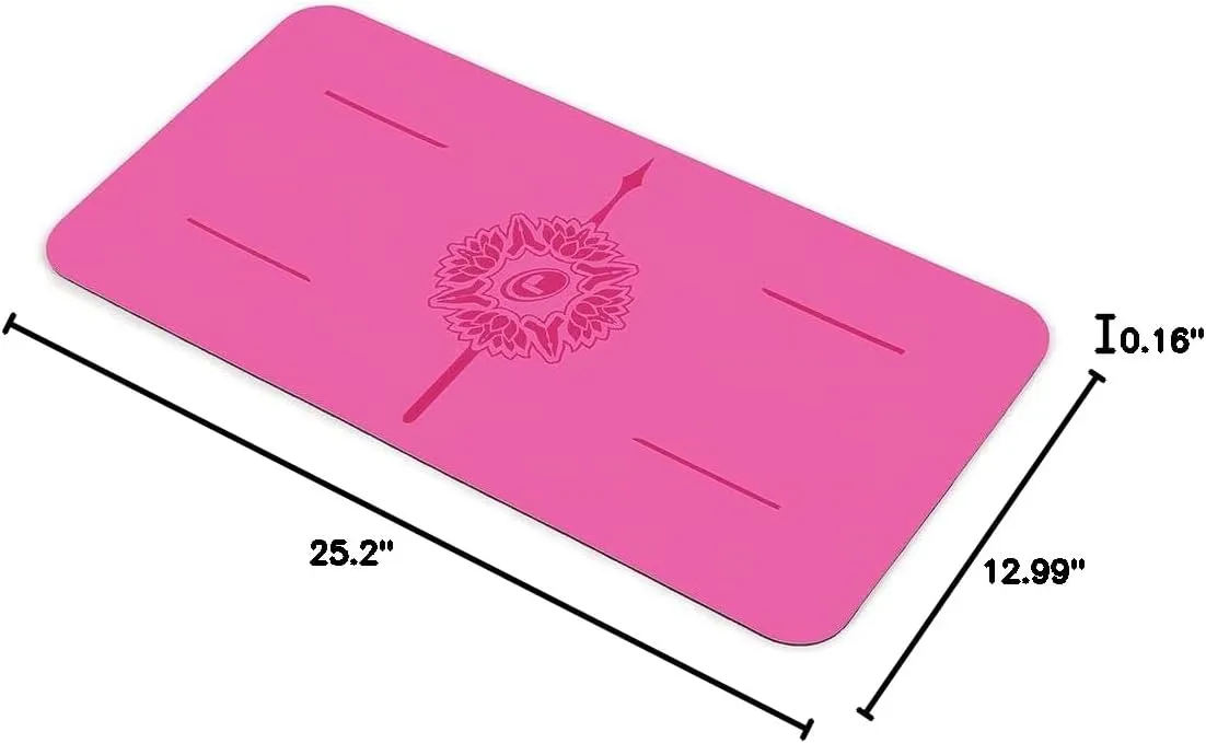 Liforme Yoga Pad - Patented Alignment System, Warrior-like Grip, Non-slip, Eco-friendly, 4.2mm Thick Pad for Knee, Elbow and Hand Support
