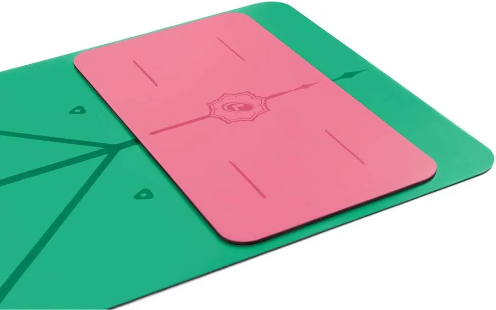 Liforme Yoga Pad - Patented Alignment System, Warrior-like Grip, Non-slip, Eco-friendly, 4.2mm Thick Pad for Knee, Elbow and Hand Support