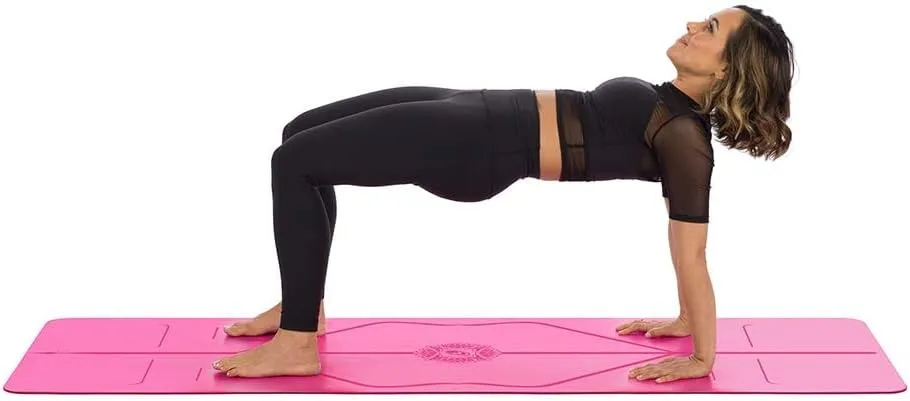 Liforme Yoga Pad - Patented Alignment System, Warrior-like Grip, Non-slip, Eco-friendly, 4.2mm Thick Pad for Knee, Elbow and Hand Support
