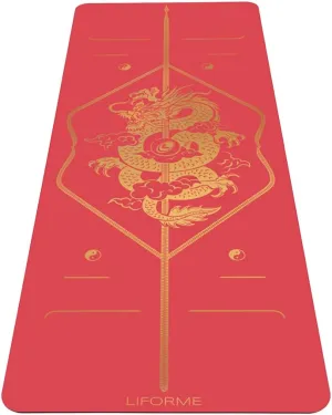 Liforme Zodiac New Year Collection - Free Yoga Bag Included - Patented Alignment System, Warrior-like Grip, Non-Slip, Eco-friendly, Sweat-resistant, Long, Wide and Thick for Comfort