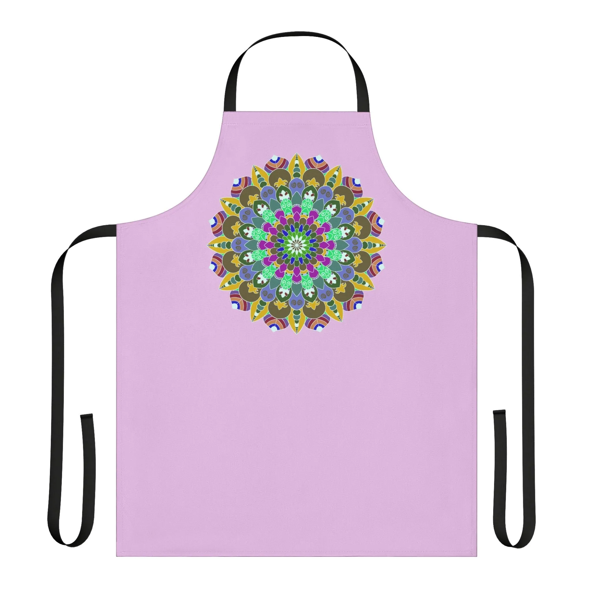 Lilac Mandala Apron - Hand Drawn Art