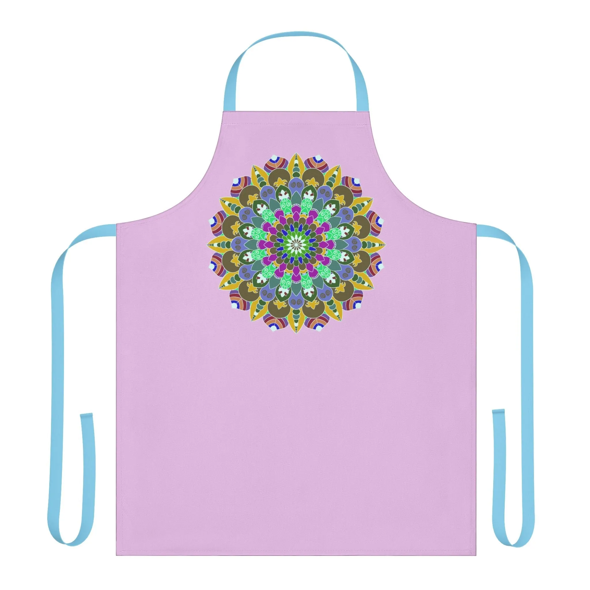 Lilac Mandala Apron - Hand Drawn Art