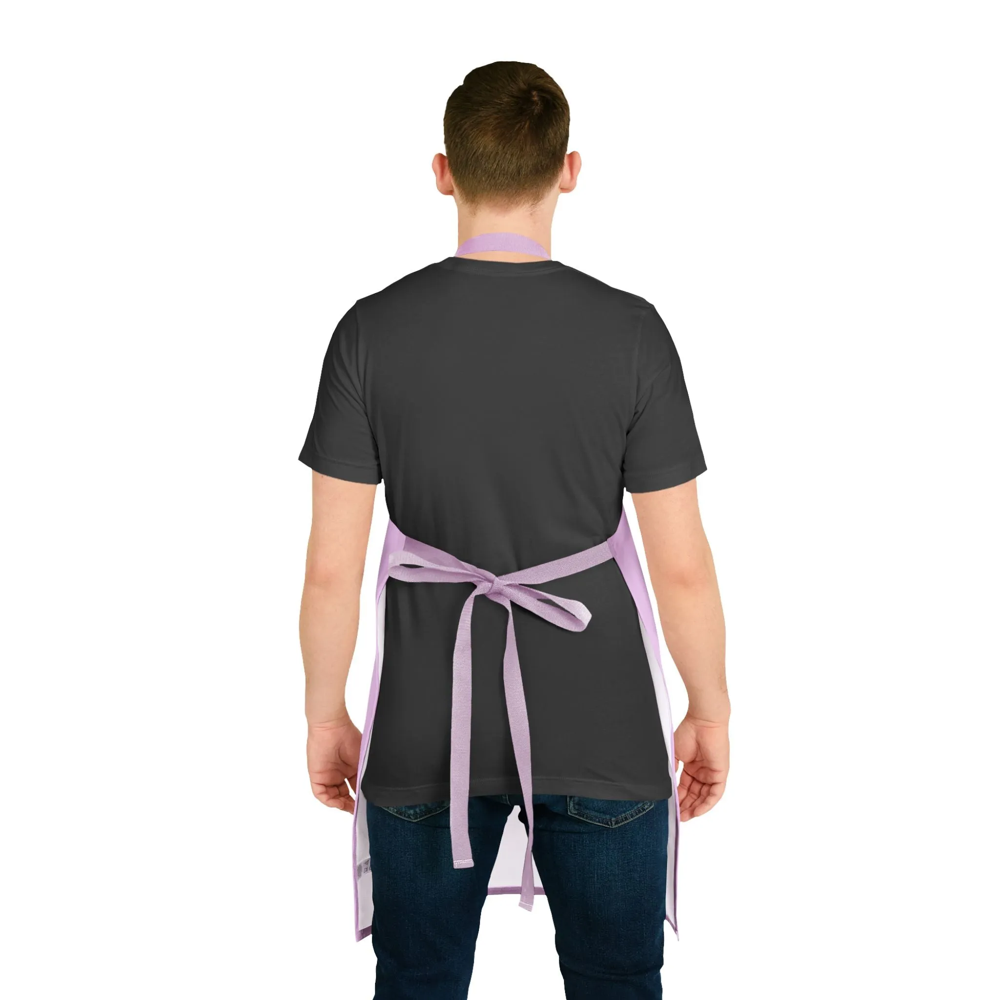 Lilac Mandala Apron - Hand Drawn Art