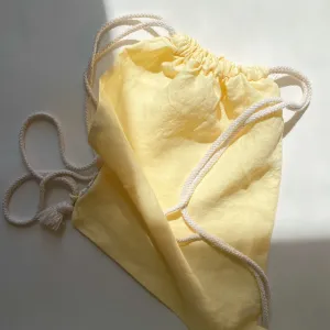 Linen Drawstring Mini Sack SUNSHINE