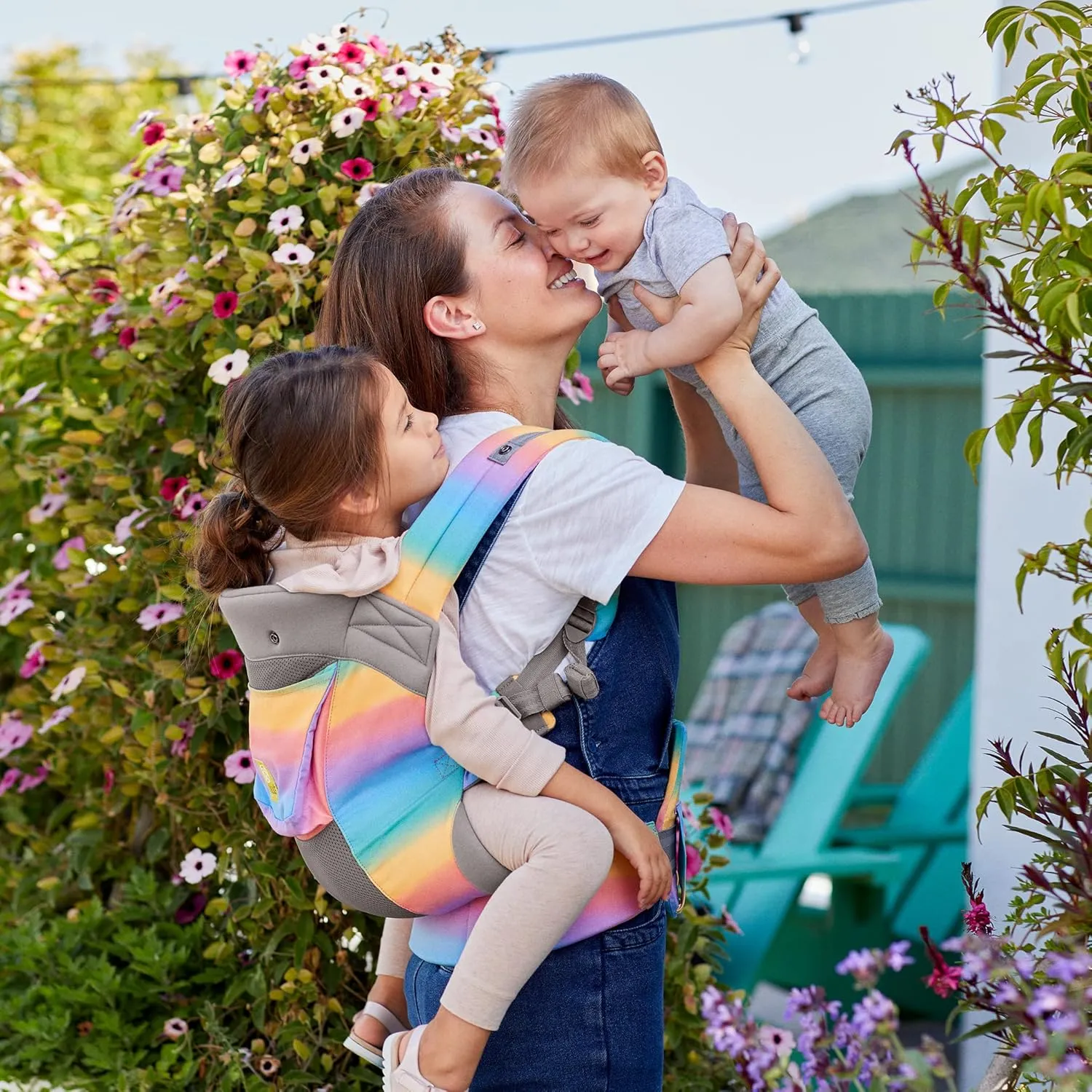 LÍLLÉbaby 3-in-1 Ergonomic CarryOn Airflow Toddler Carrier with Lumbar Support & Breathable Mesh (25-60 lbs), Supportive & Comfortable, Multi-Position Carrying for Hiking & Travel (Mystic Quartz)
