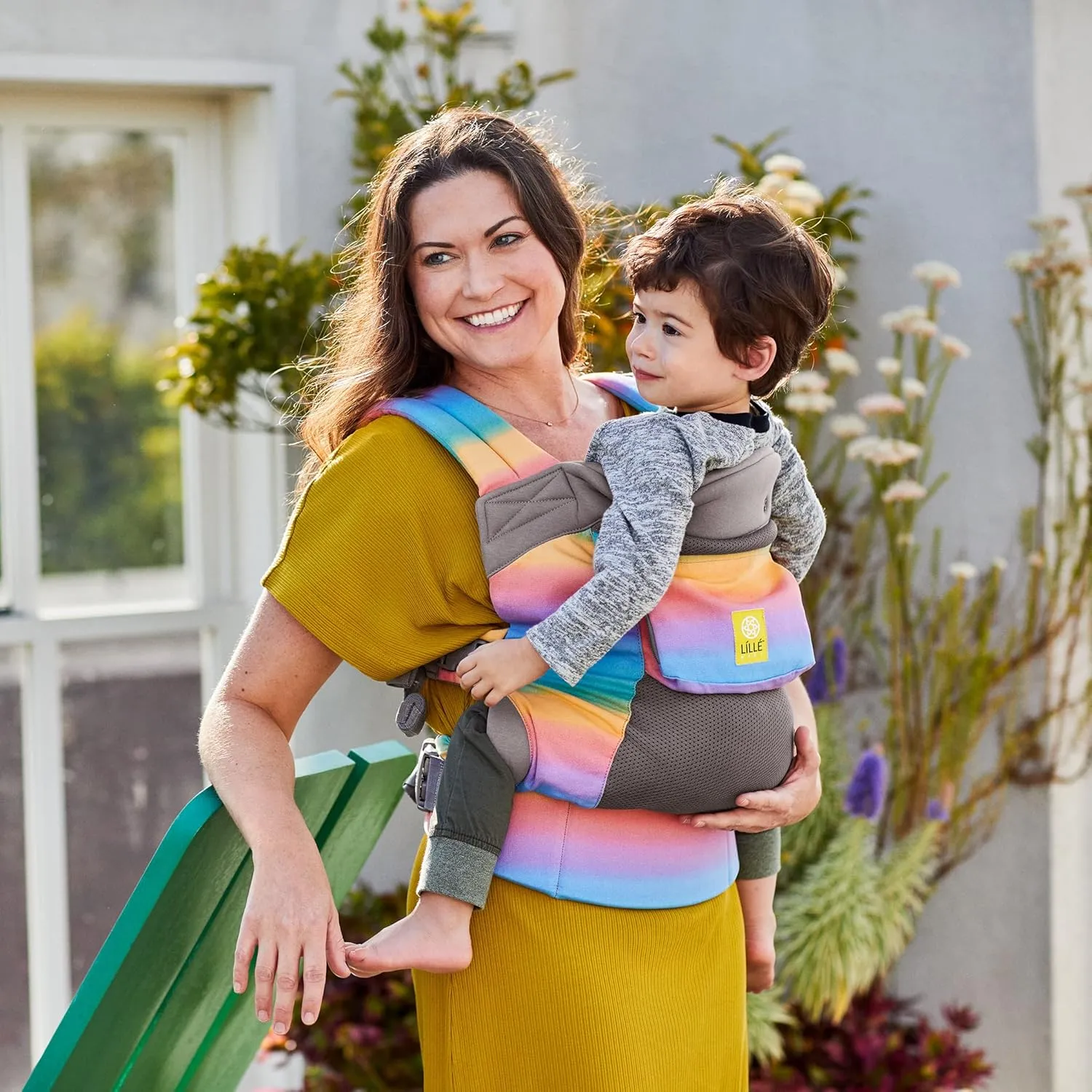 LÍLLÉbaby 3-in-1 Ergonomic CarryOn Airflow Toddler Carrier with Lumbar Support & Breathable Mesh (25-60 lbs), Supportive & Comfortable, Multi-Position Carrying for Hiking & Travel (Mystic Quartz)