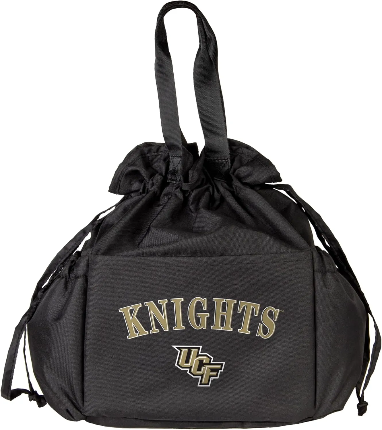 Logo Brands NCAA Central Florida Golden Knights Drawstring Lunch Cooler - Eco-Friendly Recycled Material, Portable Everyday Thermal Bag for Work, School, Tailgating, or Travel