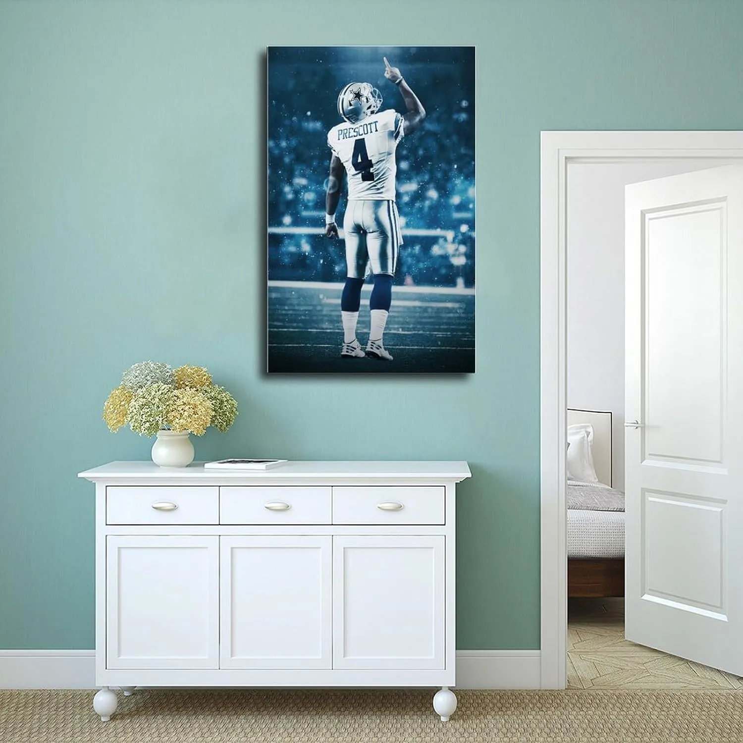 loneium Dak Prescott Sports Celebrity Poster 2 Canvas Poster Bedroom Decor Landscape Office Room Decor Gift Unframe:24x36inch(60x90cm)