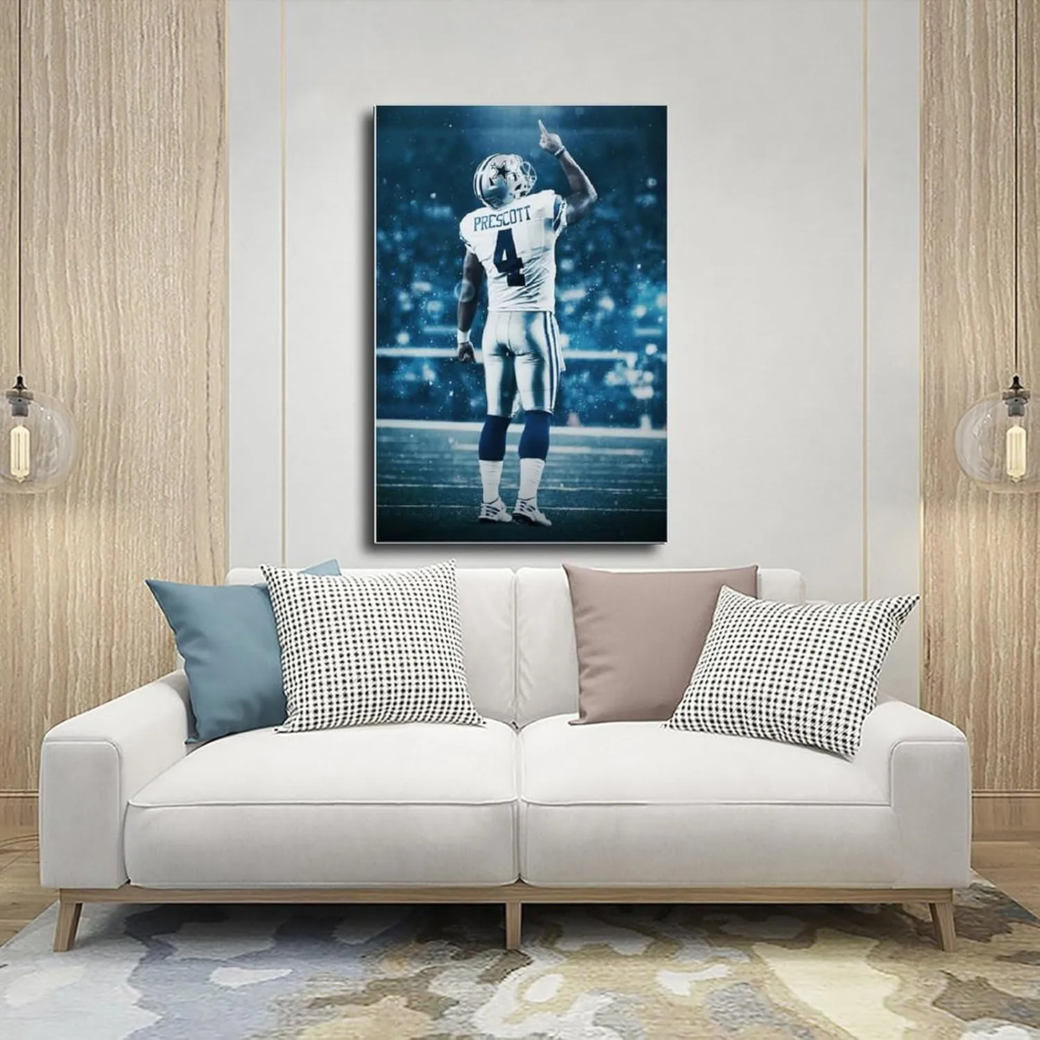 loneium Dak Prescott Sports Celebrity Poster 2 Canvas Poster Bedroom Decor Landscape Office Room Decor Gift Unframe:24x36inch(60x90cm)