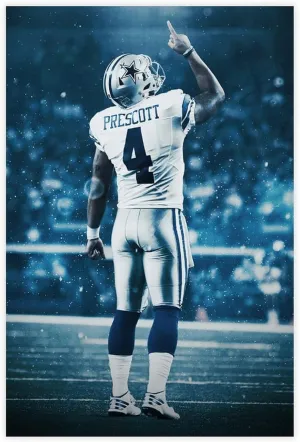 loneium Dak Prescott Sports Celebrity Poster 2 Canvas Poster Bedroom Decor Landscape Office Room Decor Gift Unframe:24x36inch(60x90cm)