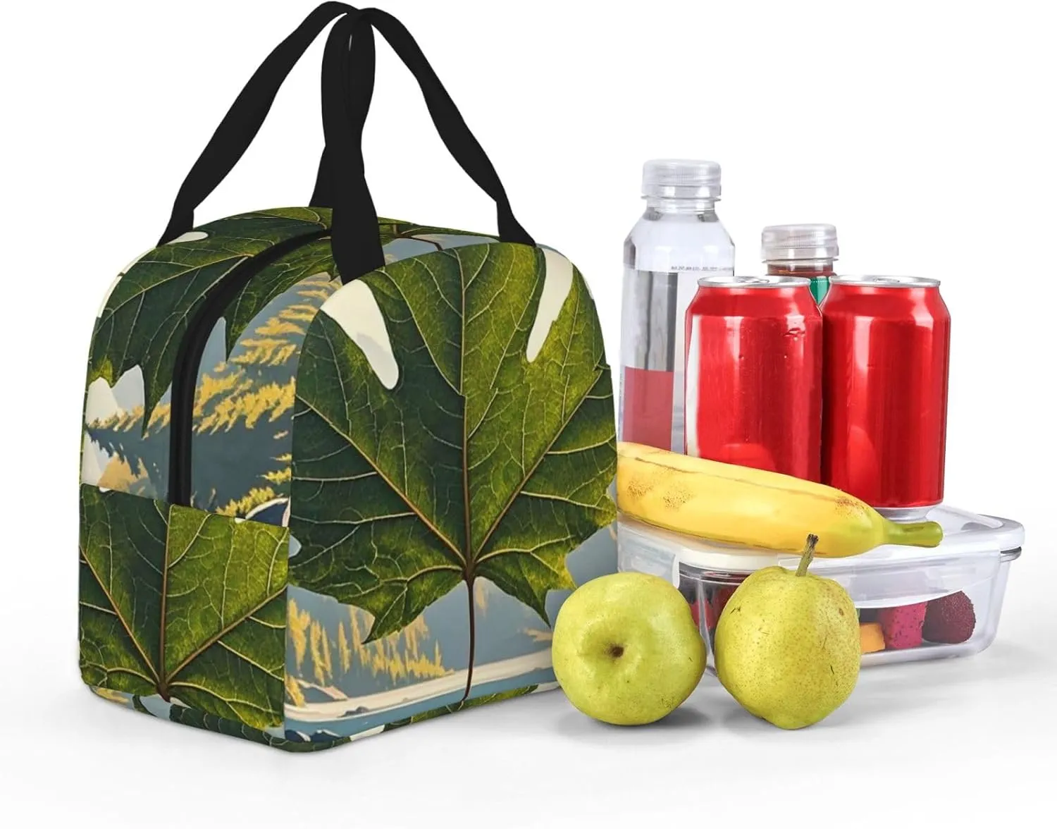 Lunch Bag Insulated Lunch Box for Women Men Canada maple leaf Reusable Lunch Tote Bag for Work Picnic Travel