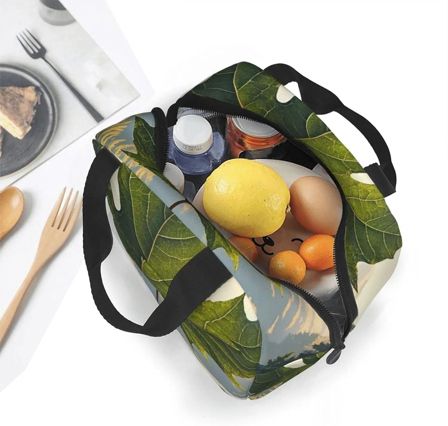 Lunch Bag Insulated Lunch Box for Women Men Canada maple leaf Reusable Lunch Tote Bag for Work Picnic Travel