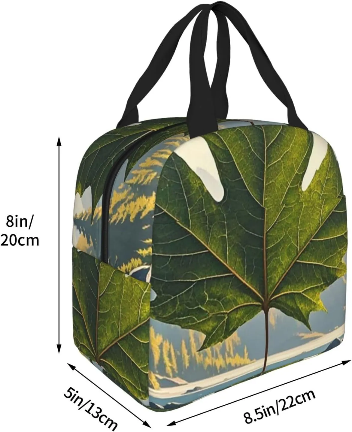 Lunch Bag Insulated Lunch Box for Women Men Canada maple leaf Reusable Lunch Tote Bag for Work Picnic Travel