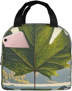 Lunch Bag Insulated Lunch Box for Women Men Canada maple leaf Reusable Lunch Tote Bag for Work Picnic Travel