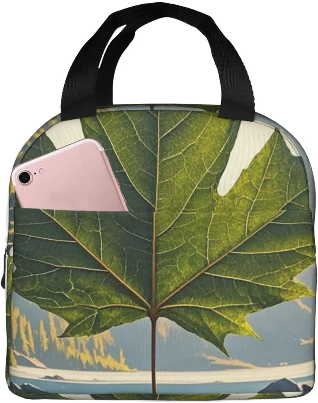 Lunch Bag Insulated Lunch Box for Women Men Canada maple leaf Reusable Lunch Tote Bag for Work Picnic Travel