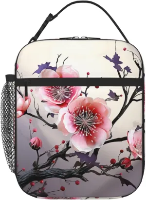 Lunch Box for Women Floral Temperate Zone Plant Lunch Bags for Men Lunchbox Insulated Lunch Bag Reusable Lunch Boxes