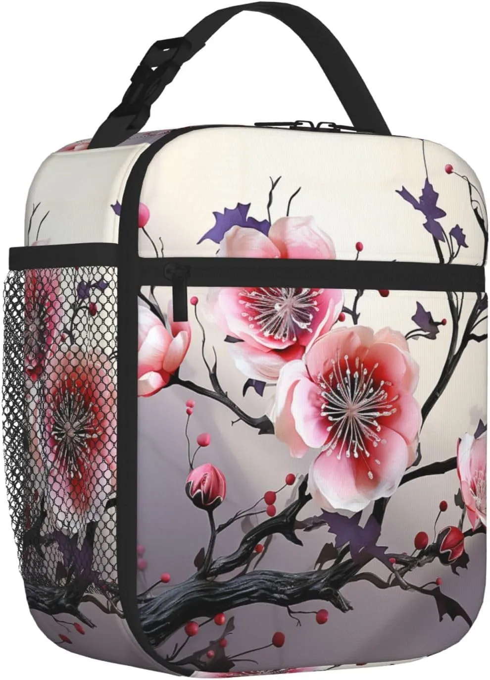 Lunch Box for Women Floral Temperate Zone Plant Lunch Bags for Men Lunchbox Insulated Lunch Bag Reusable Lunch Boxes