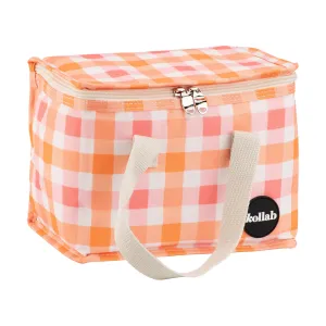Lunch Box Watermelon Peach Check