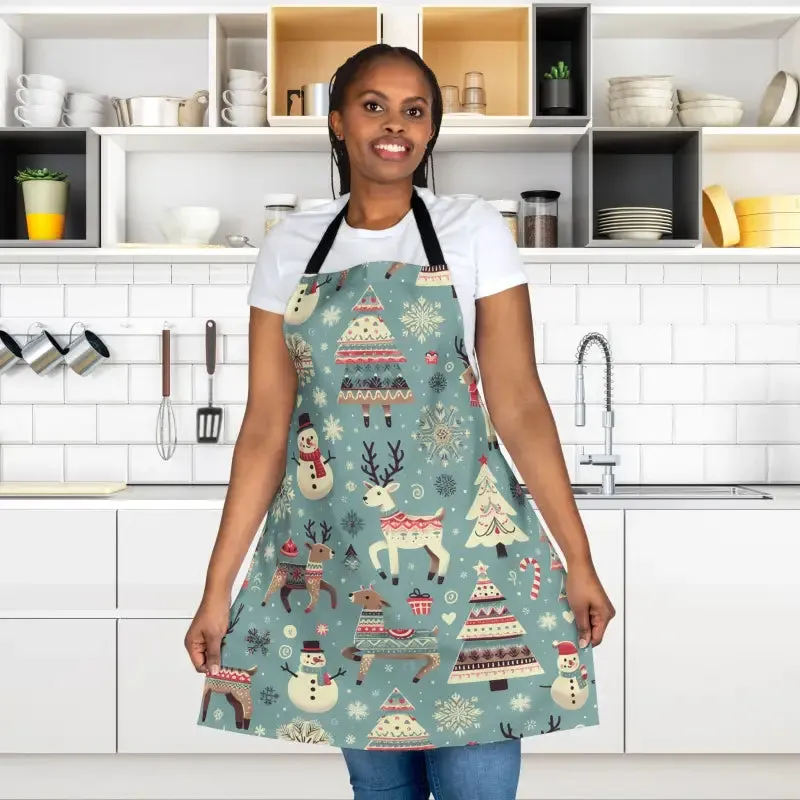Magical Rudolph Reindeer Apron with Sewn in Care Label