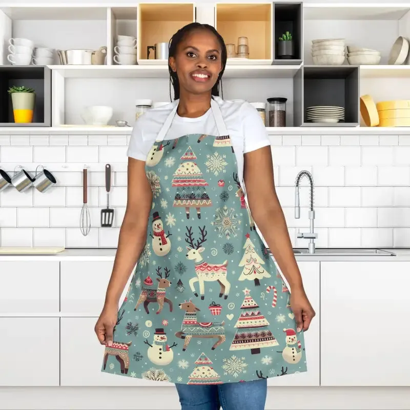 Magical Rudolph Reindeer Apron with Sewn in Care Label