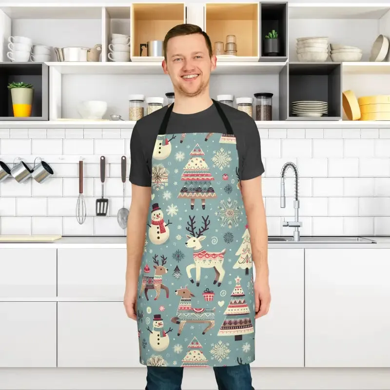 Magical Rudolph Reindeer Apron with Sewn in Care Label