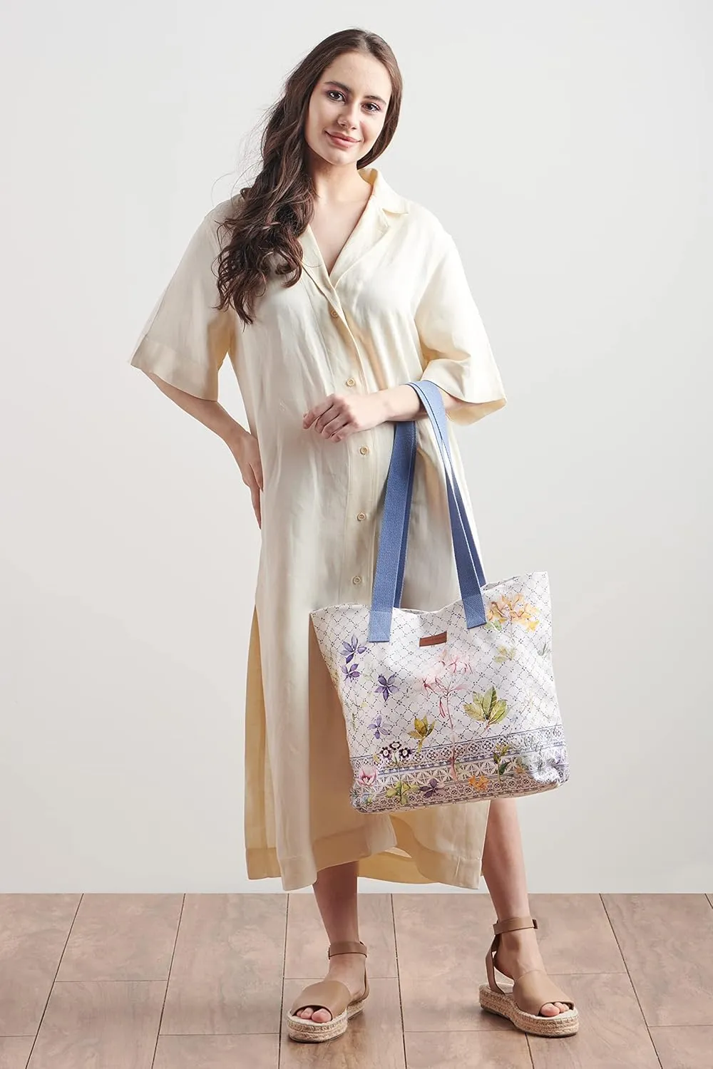 Maison d' Hermine Canvas Tote Bag 100% Cotton Canvas Reusable Shoulder Grocery Bag for Shopping Perfect for Men Women