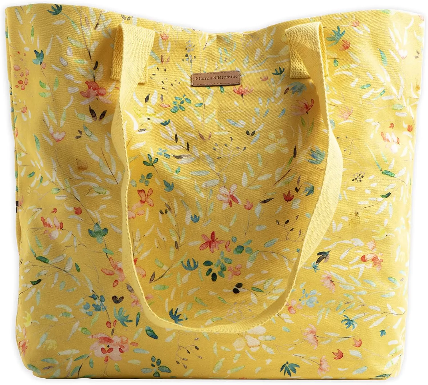 Maison d' Hermine Canvas Tote Bag 100% Cotton Canvas Reusable Shoulder Grocery Bag for Shopping Perfect for Men Women