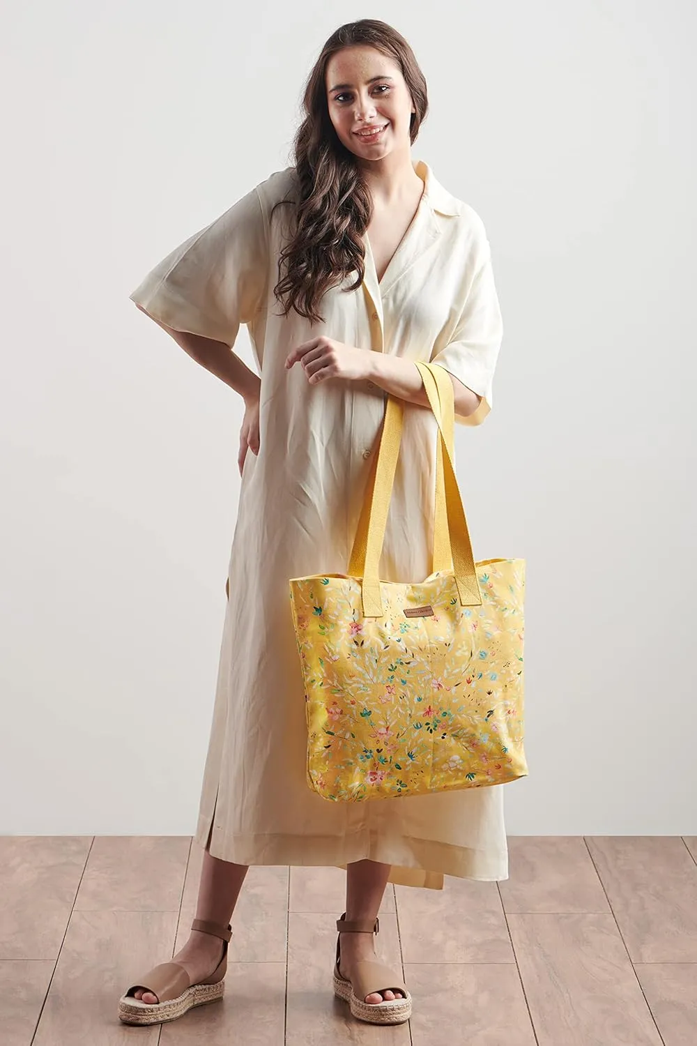Maison d' Hermine Canvas Tote Bag 100% Cotton Canvas Reusable Shoulder Grocery Bag for Shopping Perfect for Men Women