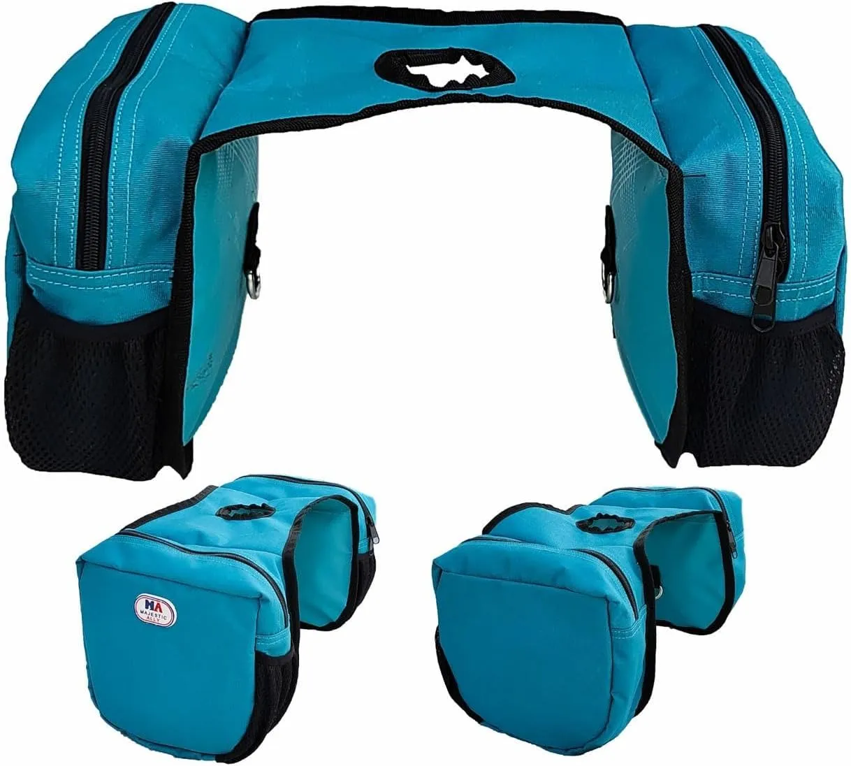Majestic Ally Insulated Economy Horn Bag for Western Saddle Horse's riding with Convenient Mesh Pockets