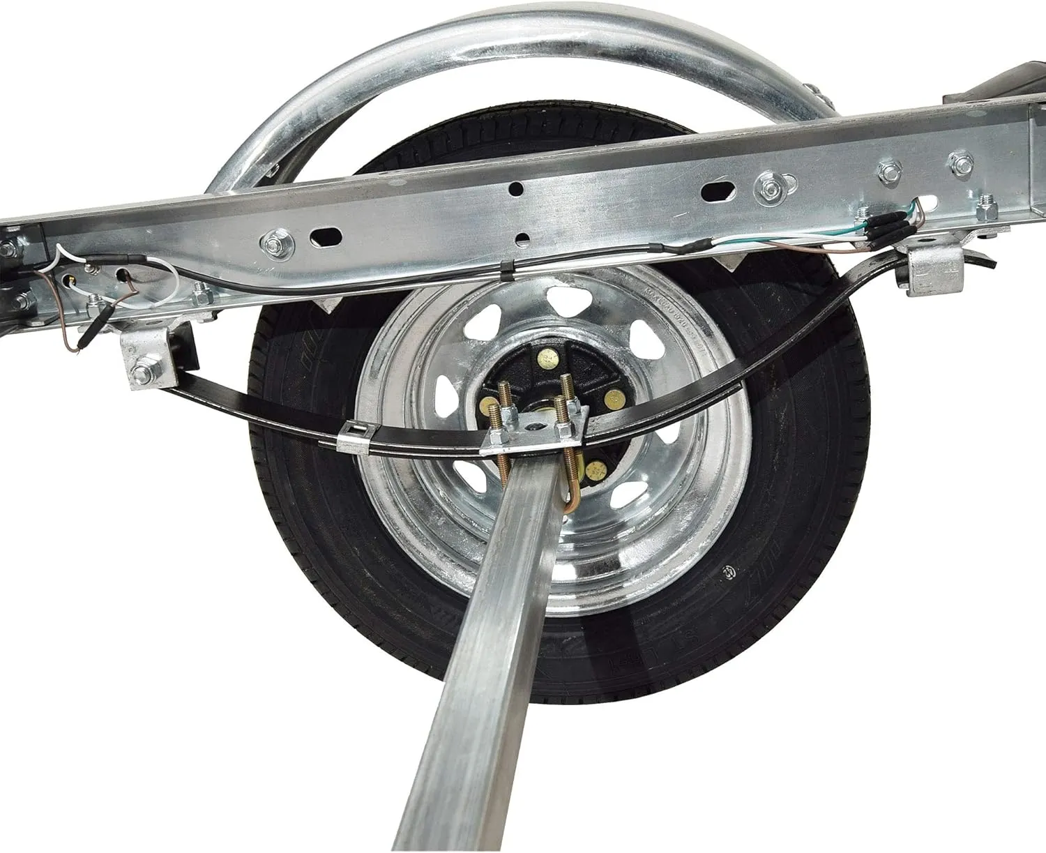 Malone MPG461B2 MicroSport 2 Kayak Trailer with 2 Bunk Kayak Carriers & Spare Tire | 20' / 800 lbs Capacity | Fully Submersible | Marine Grade Galvanized Steel